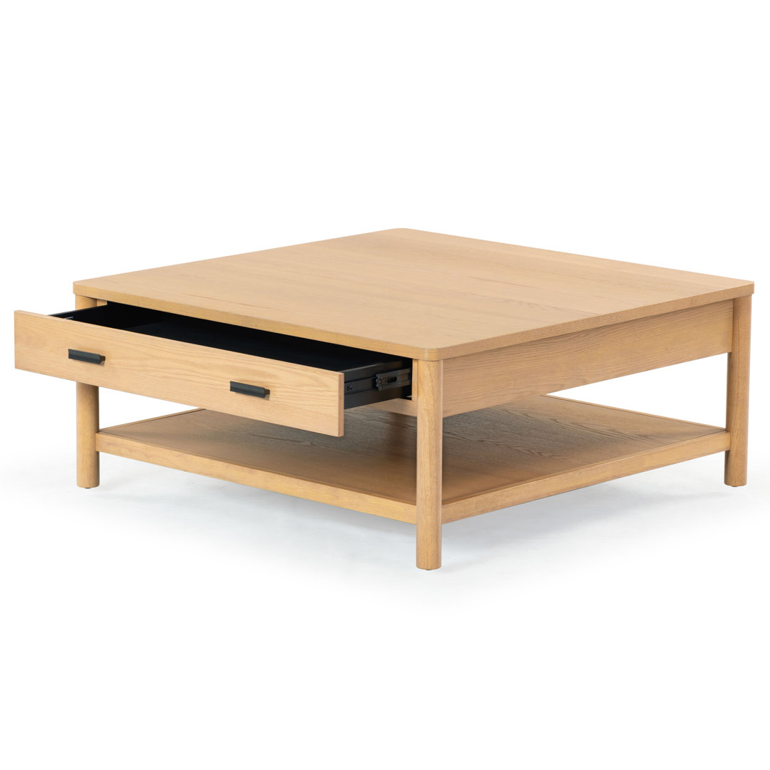 Kaplan Wood 1 Drawer Coffee Table